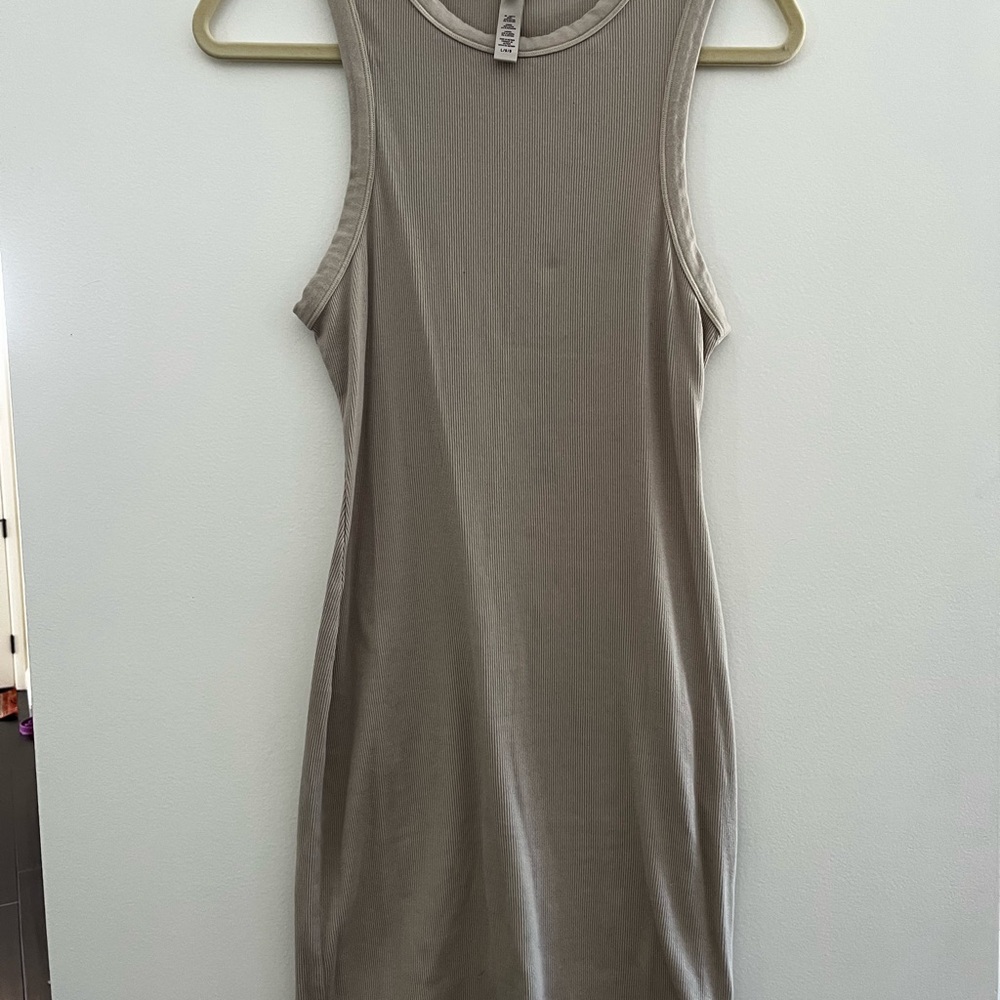 SKIMS Sleeveless Tan Dress